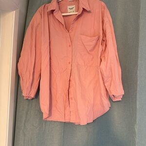 Pink Button-Up Shirt